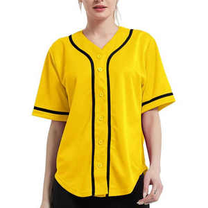 Los Mejores Uniformes de Béisbol y Sóftbol Personalizados para Equipos, Camiseta de Béisbol Corta, Transpirable y Ligera con Botones - Product Image 1