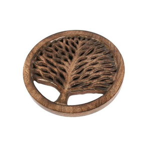 Wood <b>Trivet</b> Dinner Decoration Accessories <b>Trivets</b> With Tree Design Handmade Traditional Style Mats & Pads <b>Trivets</b> - Product Image 1