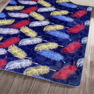 Shufu Premium flanelle motif abstrait tapis facile d'entretien lavable antidérapant nettoyage sous vide pile moyenne décor à la maison add-ons moderne - Product Image 3