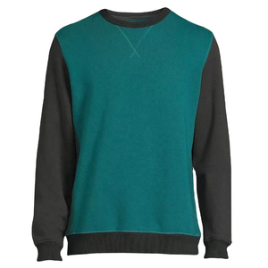 เสื้อสเวตเชิ้ตแขนยาวคอกลมผ้าฟลีซสำหรับผู้ชาย สไตล์สตรีทแวร์ ปักลายด้านหน้า ผ้าฝ้าย 100% กันยับ - Product Image 1