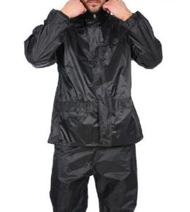 Combinaisons de pluie légères, imperméables, respirantes et réfléchissantes avec fermeture éclair sur la poitrine, veste et pantalon de haute visibilité - Product Image 2