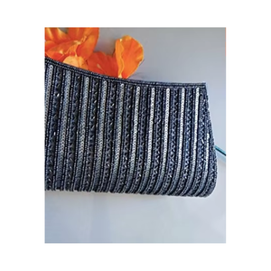 Bolso de Mano de Lujo Dorado, Bolso de Hombro de Cuero con Cristales y Decoración de Cuentas, Bolso de Fiesta Elegante con Detalles de Diamantes - Product Image 2