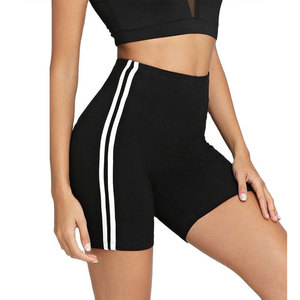 Shorts Deportivos de Verano para Mujer al por Mayor, Personalizados, Casuales, Cintura Elástica con Rayas Laterales, Transpirables y Ajustados - Product Image 2
