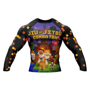 2026 Sublimation Printed Quick Dry Men Rash Guard in Custom Logo MMA Training Rash Guard NO GI Grappling Jiu Jitsu BJJ Rashguard - Product Image 1