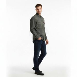 Ropa reflectante ignífuga de alta visibilidad de 7.5oz para petróleo, gas y energía, ropa de trabajo FR de manga larga, China FRC. - Product Image 5