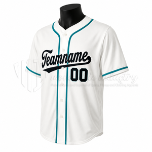 Camiseta de Béisbol Personalizada con Impresión a Medida, 100% Poliéster, Uniforme de Equipo Sublimado, Camisa con Botones, Secado Rápido, Transpirable, OEM, ODM - Product Image 3