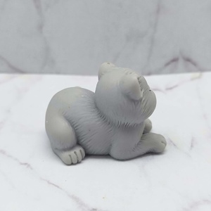12 Scale <b>Mini</b> Plastic Resin Poly Cat for Dollhouse Decoration 2.4x3.4cm DIY Accessories - Product Image 4