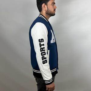 Customized Heavyweight Wool Canvas <b>Varsity</b> <b>Jacket</b> Front Breathable Waterproof <b>Bomber</b> <b>Varsity</b> <b>Jacket</b> for <b>man</b> - Product Image 4