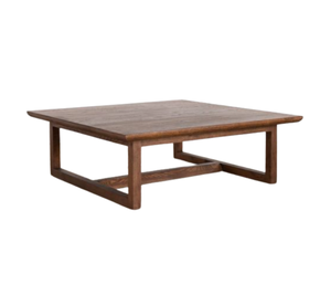 Table basse convertible moderne Kanaya durable en teck écoresponsable – Table centrale carrée robuste pour usage résidentiel et commercial - Product Image 6