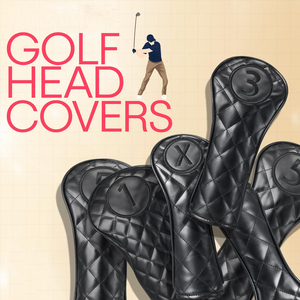 Housse de tête de club de golf classique, écologique, couleurs personnalisées pour une utilisation en extérieur, housses de protection en cuir pour la tête du club de golf - Product Image 5