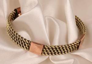 full handmade indian crafted low price new <b>copper</b> magnetic bracelet here cuff <b>bangle</b> unisex design christmas gift - Product Image 5