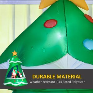 Pupazzo di Neve Gonfiabile Natalizio per Decorazioni Esterne Festive per Casa o Giardino - Product Image 6