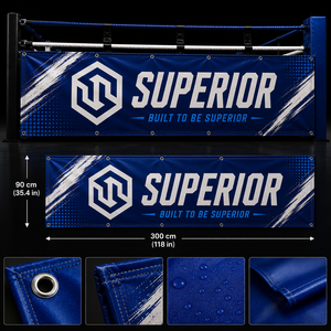 Custom Event Boxing Ring Side <b>Banner</b> with Strong Reinforced Grommets - Product Image 5