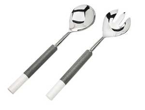 <b>Gold</b> Polished Cutlery Steel Metal Handle Decorative Handle <b>Spoon</b> Salad Server High Quality Manufacture Mirrored <b>Serve</b> Ware - Product Image 2