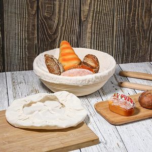Round Rattan Bread Proofing Basket Handwoven Sourdough Banneton with Cloth Liner for Artisan Bread Baking In Vietnam - Product Image 5