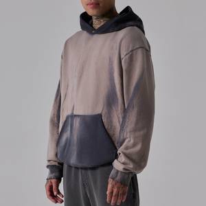 Sweat-shirts vintage tendance de haute qualité en molleton épais, design personnalisé, logo DTG, broderie, sweat-shirt en coton lavé, OEM - Product Image 4