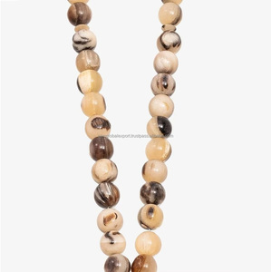 Chapelet islamique de 33 perles, Misbah turque du Golfe, Tasbih de prière, fait à la main, toucher réel, corne de buffle d'eau sculptée, couleur blanche - Product Image 1