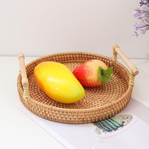 Plateaux de service en rotin de qualité supérieure pour chocolat, présentoirs pour repas à domicile ou au restaurant, qualité supérieure - Product Image 3