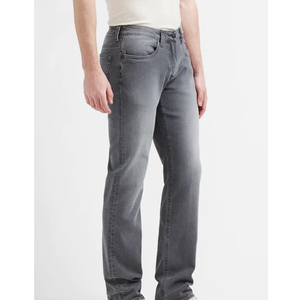 Casual Wholesale Cotton Zip <b>Fly</b> Midweight Straight Leg Breathable Washed Solid Woven <b>Jeans</b> Men's Pants Mid Waist Business - Product Image 6