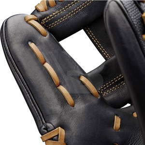 Breathable High Quality Non-slip Wholesale Baseball Gloves Leather Eco-Friendly Softball Batting Super Grip Finger Fit Adult - Product Image 2