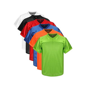 เสื้อเจอร์ซีย์สตรีทแวร์อเมริกันฟุตบอลสไตล์เรโทร – เสื้อยืดคลาสสิกคอวีขนาดใหญ่พิเศษ กันน้ำและกันลม ชุดกีฬาฮิปฮอปคุณภาพสูง - Product Image 1
