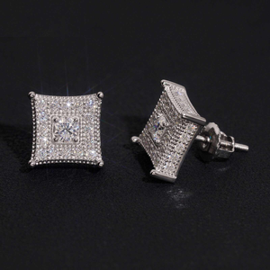 Pendientes de Moissanita con Corte Cojín, Brillo Brillante, Joyería Fina de Lujo, Regalo Elegante para Mujer - Product Image 4