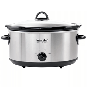 Pentola Elettrica Ovale in Acciaio Inossidabile da 6 Litri con Contenitore in Ceramica Rimovibile per Cottura Sous Vide e Altre Avventure Culinarie - Product Image 1