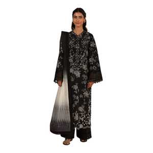 Ensemble Kurta et pantalon Fashion Lawn, vêtements indiens et pakistanais, collection été, imprimé, 3 pièces, tenue ethnique pour femmes, robes décontractées - Product Image 1