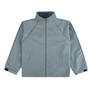 ELEGANT CORPORATION Survêtement à capuche orange sans manches pour homme, fermeture éclair, décontracté, léger, en polyester, couleur unie, coupe classique - Product Image 3