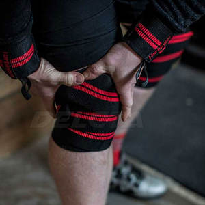 Accessoires de sécurité pour le fitness, bandages de genou de couleur unie, prix bas, bandages de genou légers - Product Image 3