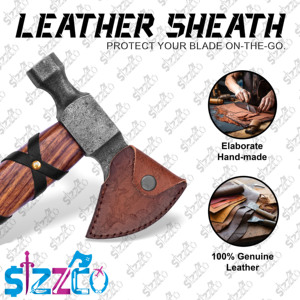 Hacha Vikinga Nórdica Forjada a Mano, Acero con Alto Contenido de Carbono, Tomahawk, Hacha para Campismo y Supervivencia, Ragnar Lothbrok, Regalo Ideal, OEM ODM - Product Image 4