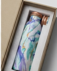 Premium Printed <b>Copper</b> <b>Bottle</b> With Artistic Marble Texture Perfect Blend Of Style And Wellness For Daily Use Travel Home Office - Product Image 6