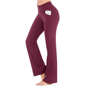 Pantalones de Yoga Largos de Cintura Alta Elásticos y Cómodos para Mujer, con Bolsillos, Leggings Casuales para el Día a Día, Joggers - Product Image 2