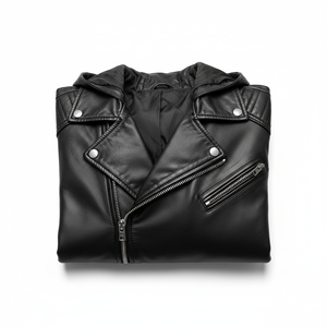 Latest Design Unisex Sheep Skin <b>Leather</b> Denim Lightweight <b>Winter</b> <b>Jacket</b> Eco-Friendly Waterproof Customizable Letter Pattern - Product Image 6