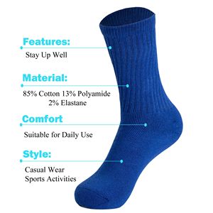 Calzini in Cotone Blu Royal da Donna, Taglia 5-10, Confezione da 3 Paia, Comodi per Scarpe - Product Image 5
