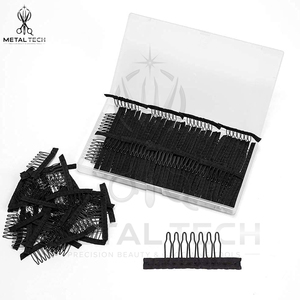 Juego de Porta Agujas de Latón Dorado para Ventilación, 4 Tamaños, Agujas de Micro Gancho, Clips de Acero para Peinar, Caja, Herramientas Profesionales para la Elaboración de Pelucas - Product Image 6