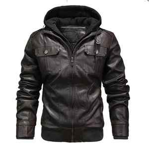 Blouson Moto Homme en Cuir PU Tendance Hiver Imperméable avec Fermeture Éclair et Poches – Coupe Slim Décontractée – Nouvelle Collection Populaire - Product Image 1