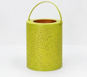 Lanterne suspendue de forme seau de couleur jaune chaud fantaisie de qualité supérieure avec poignée simple, porte-bougie simple pour bougie chauffe-plat, lanterne de qualité supérieure - Product Image 2