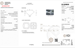 Diamants de laboratoire (certifiés IGI) taille coussin pour collections de joaillerie fine - Éclat respectueux de l'environnement - Product Image 3