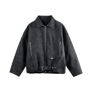 <b>High</b> Quality Casual Biker Black Pu Motorcycle <b>Leather</b> Plus Size Men Jackets Custom Stylish Vegan <b>Leather</b> Jackets for Men - Product Image 2