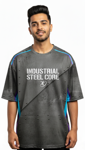 T-shirt tendance pour homme, coupe classique, polyester/coton, sublimation, séchage rapide, respirant, streetwear, décontracté, pour tous les jours - Product Image 2