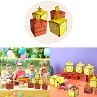 Boîte aveugle mystère Cartoon Point d'interrogation Brick Packaging Supplies for Party Games Lucky Draw Fun Prize Gift Packing Box