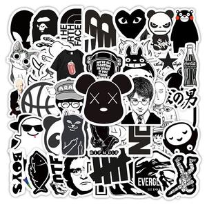 Pegatinas de Vinilo Personalizadas en Blanco y Negro |   Etiquetas Adhesivas Reutilizables Ecológicas de PVC, Resistentes al Agua y a los Rayos UV, con Impresión de Marca - Product Image 1