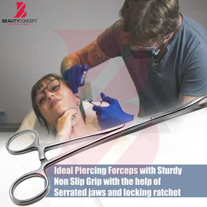 Pinzas de Alta Calidad para Perforaciones Corporales 2026, Pinzas de Bloqueo para Perforaciones de Nariz, Oreja y Labio, Herramienta de Perforación de Acero Inoxidable, Instrumentos de Salón - Product Image 3