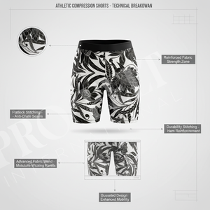 Shorts de yoga pour femmes, personnalisés, imprimés, taille haute, compression, vêtements de sport, extensibles, OEM ODM - Product Image 2