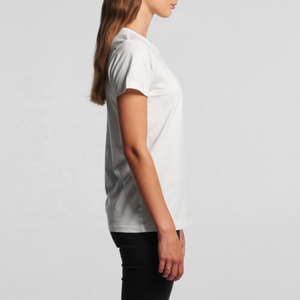 Camiseta de Manga Corta para Mujer, 100% Algodón Premium, Personalizable, Transpirable, Tallas Grandes, Estilo Casual, Decoración con Logotipo Impreso Personalizado, Verano - Product Image 3