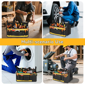 Large Capacity Electrician <b>Tool</b> Bag Polyester <b>Tool</b> Pouch Water Resistant Multi Pocket Organizer for Workshop and Outdoor - Product Image 4