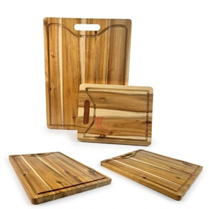 Ensemble de planches à découper rectangulaires en bois avec poignée, pack combiné multi-tailles Viettimecraft en gros - Product Image 1