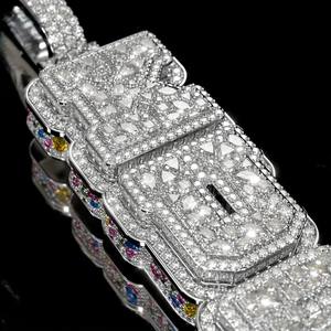 Pass Diamond Tester GRA Certificate Custom Hip Hop Charm Pendant Name Letter 925 Silver Fully Iced VVS Rapper Moissanite Pendant - Product Image 3