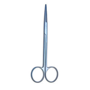 กรรไกรไอริสเคลือบสีน้ำเงิน ปลายตรง ผลิตจากเหล็กกล้าไร้สนิมสำหรับการผ่าตัด ปลายแหลมละเอียด ใช้งานด้วยมือ ได้รับการรับรองมาตรฐาน CE โดยบริษัท Blush surgical - Product Image 6